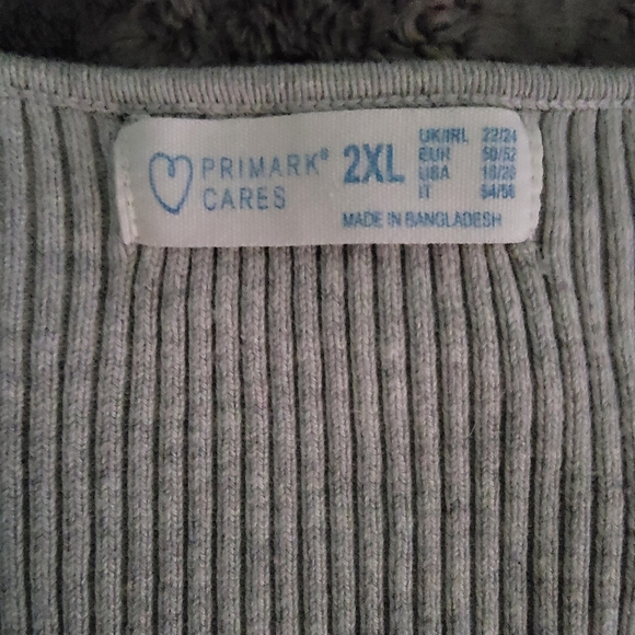 Grey ribbed button cardigan - Picture 3 of 10